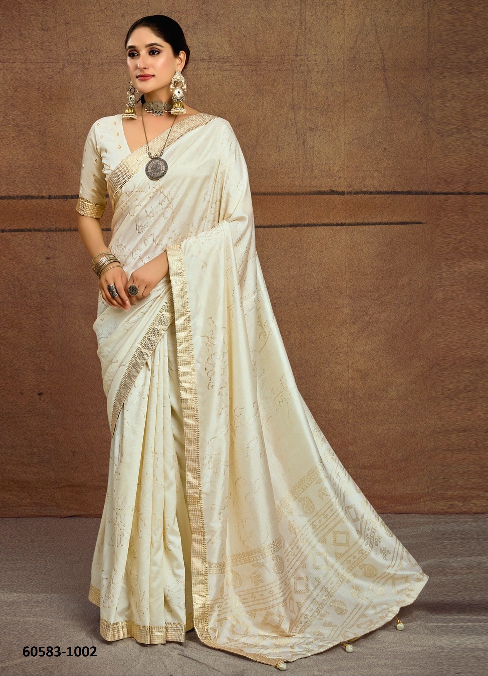TISHNA - Catalog # 60583 (Set of 6 Sarees) MADE IN INDIA BY JAGRAASA
