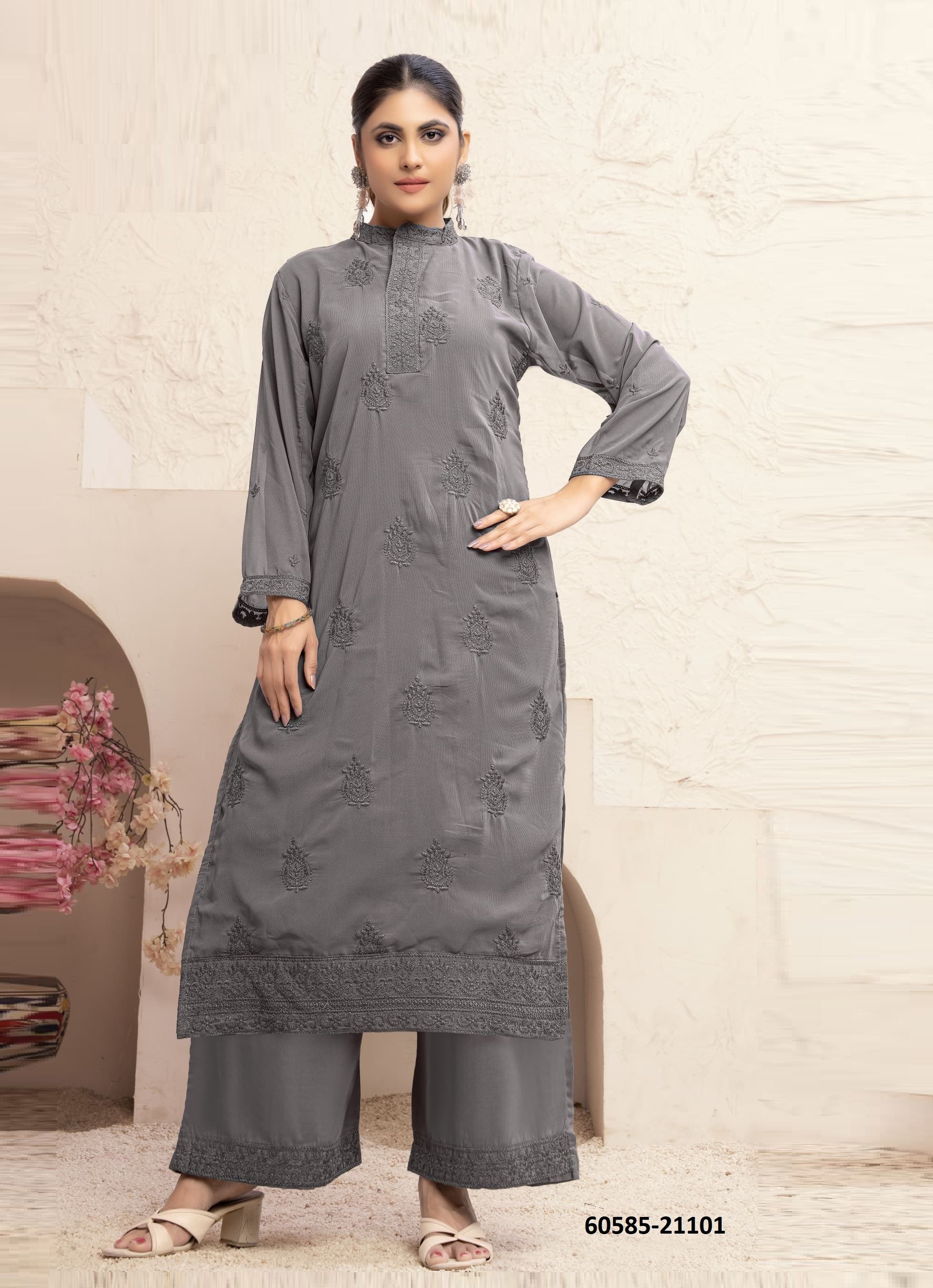 VANI - Catalog # 60585 (Set of 3 Tops With Bottoms) MADE IN INDIA BY MEHERIYA VANI - Catalog # 60585 (Set of 3 Tops With Bottoms) MADE IN INDIA BY MEHERIYA