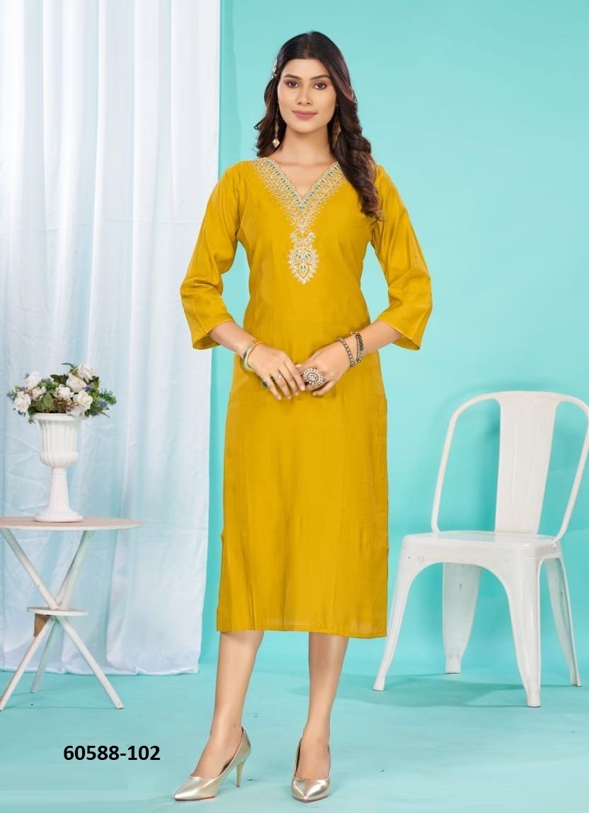 HARINI - Catalog # 60588 (Set of 6 Readymade Women's Kurtis / Tops) MADE IN INDIA BY DEE CEE HARINI - Catalog # 60588 (Set of 6 Readymade Women's Kurtis / Tops) MADE IN INDIA BY DEE CEE