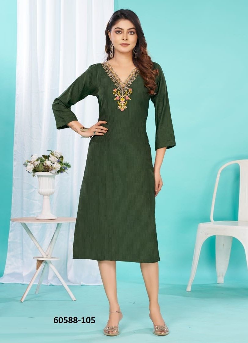 HARINI - Catalog # 60588 (Set of 6 Readymade Women's Kurtis / Tops) MADE IN INDIA BY DEE CEE HARINI - Catalog # 60588 (Set of 6 Readymade Women's Kurtis / Tops) MADE IN INDIA BY DEE CEE