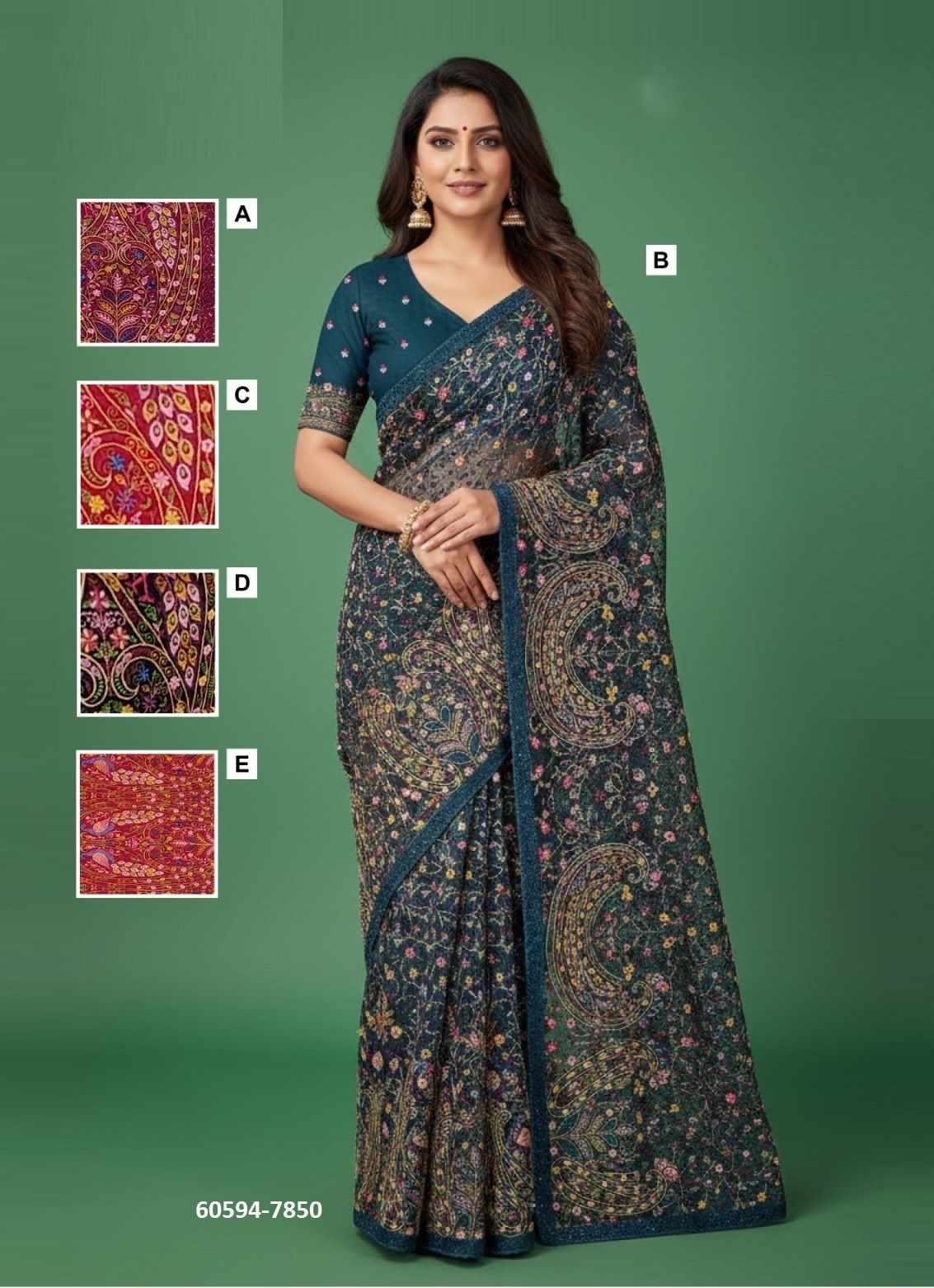 RESHMI - Catalog # 60594 (Set of 74 Sarees) MADE IN INDIA BY MAHOTSAV RESHMI - Catalog # 60594 (Set of 74 Sarees) MADE IN INDIA BY MAHOTSAV