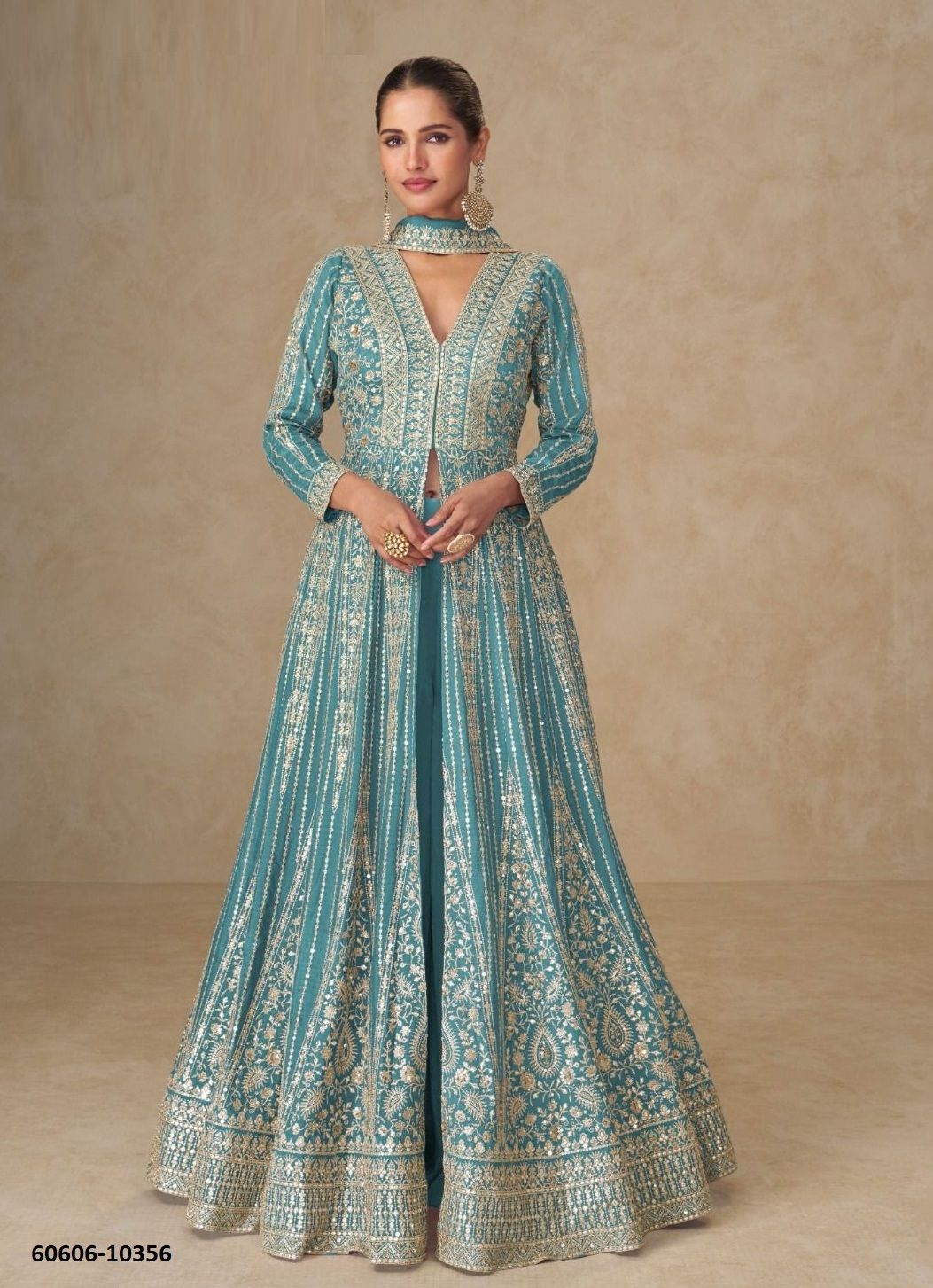 JANKI - Catalog # 60606 (Set of 4 Readymade Salwar Suits) MADE IN INDIA BY AASHIRWAD