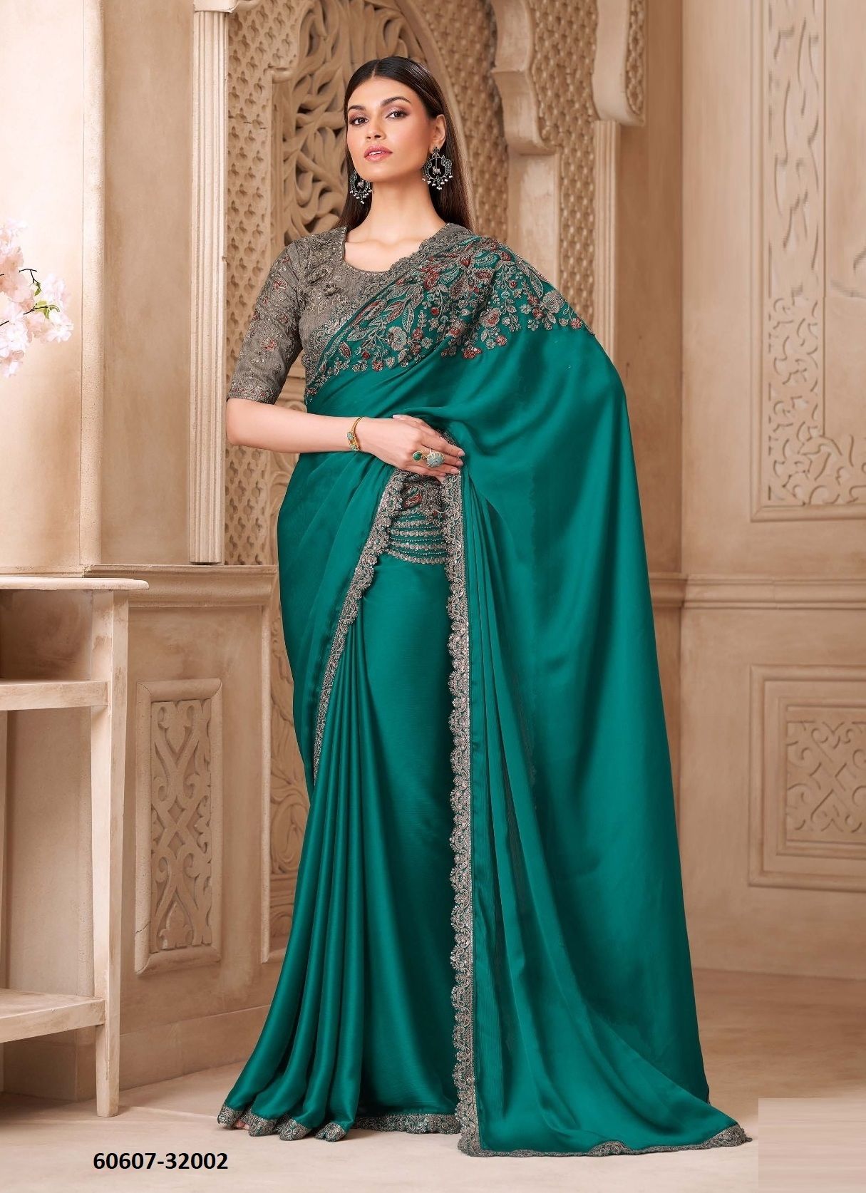 SILVER SCREEN 22 - Catalog # 60607 (Set of 18 Sarees) MADE IN INDIA BY THE FASHION HUB
