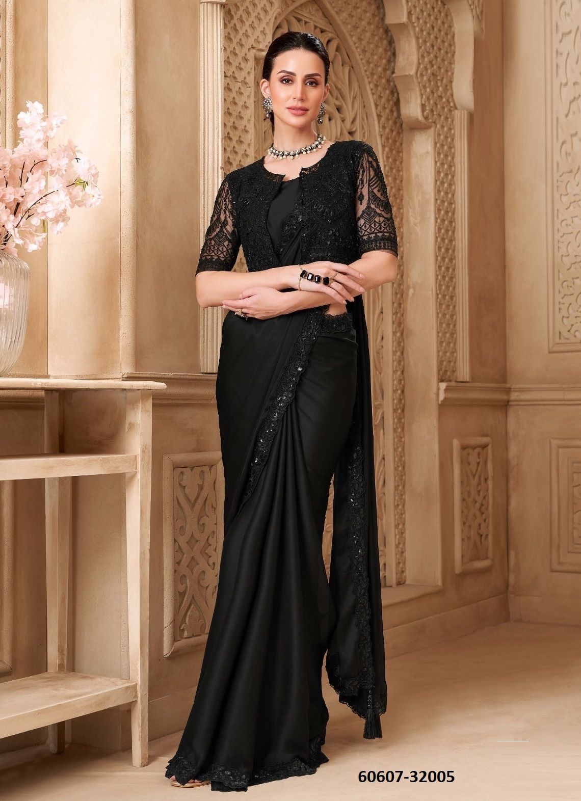 SILVER SCREEN 22 - Catalog # 60607 (Set of 18 Sarees) MADE IN INDIA BY THE FASHION HUB