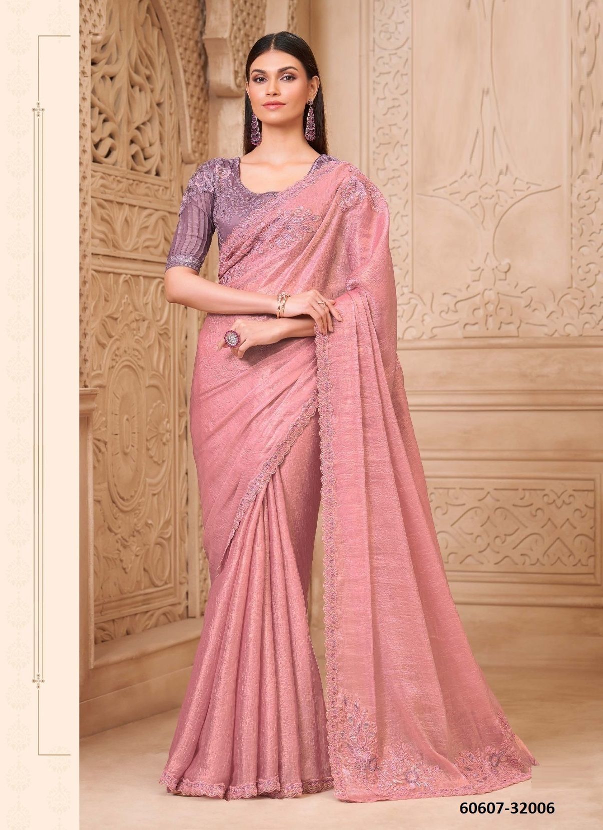 SILVER SCREEN 22 - Catalog # 60607 (Set of 18 Sarees) MADE IN INDIA BY THE FASHION HUB
