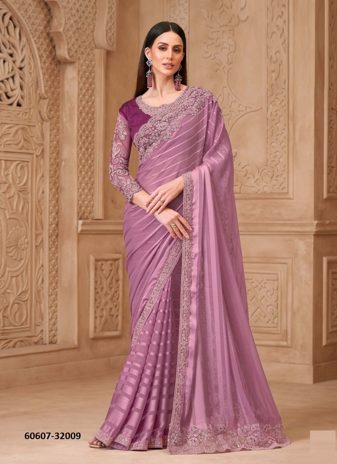 SILVER SCREEN 22 - Catalog # 60607 (Set of 18 Sarees) MADE IN INDIA BY THE FASHION HUB