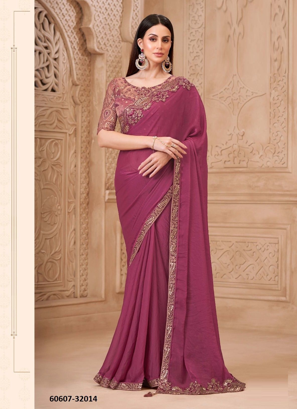 SILVER SCREEN 22 - Catalog # 60607 (Set of 18 Sarees) MADE IN INDIA BY THE FASHION HUB