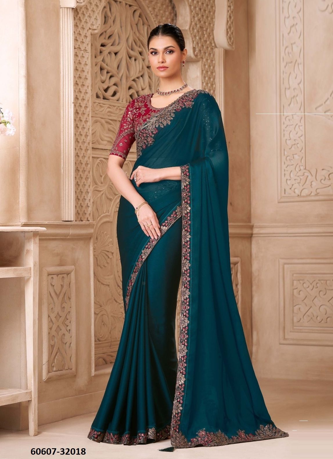 SILVER SCREEN 22 - Catalog # 60607 (Set of 18 Sarees) MADE IN INDIA BY THE FASHION HUB