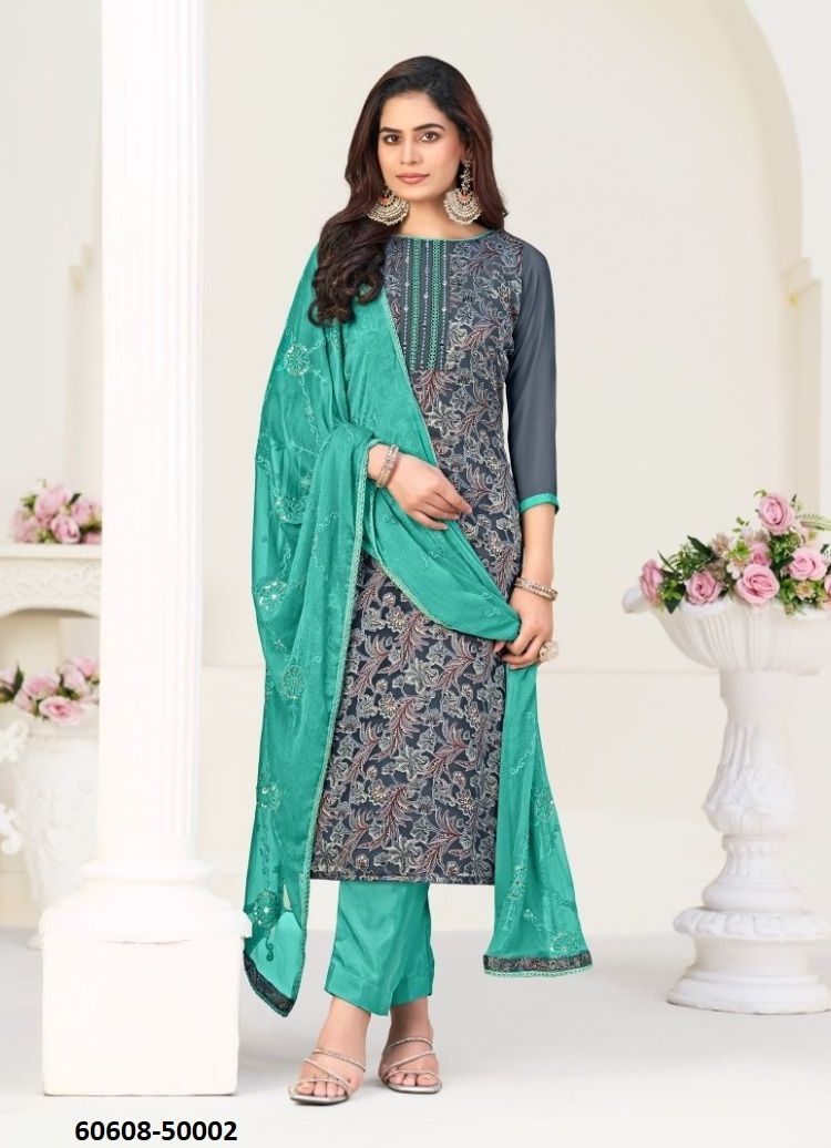 LIBAAS 2 - Catalog # 60608 (Set of 12 Readymade Salwar Suits) MADE IN INDIA BY VISHNU IMPEX