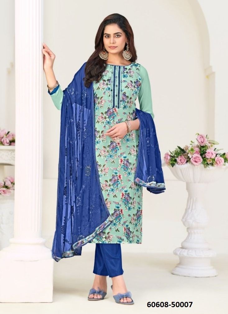 LIBAAS 2 - Catalog # 60608 (Set of 12 Readymade Salwar Suits) MADE IN INDIA BY VISHNU IMPEX