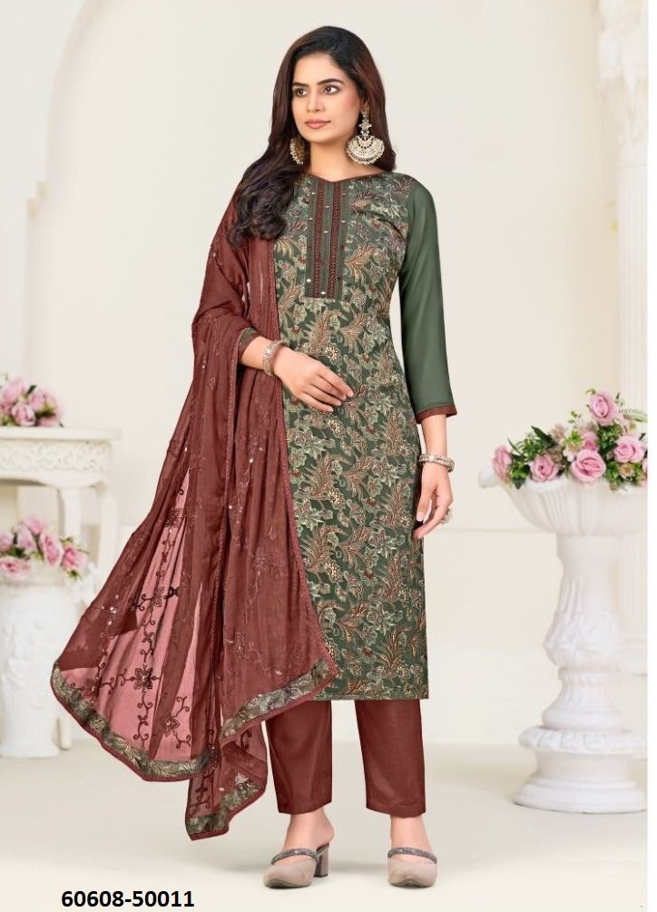 LIBAAS 2 - Catalog # 60608 (Set of 12 Readymade Salwar Suits) MADE IN INDIA BY VISHNU IMPEX