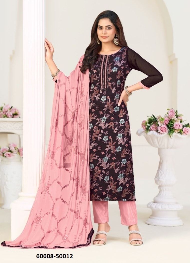 LIBAAS 2 - Catalog # 60608 (Set of 12 Readymade Salwar Suits) MADE IN INDIA BY VISHNU IMPEX