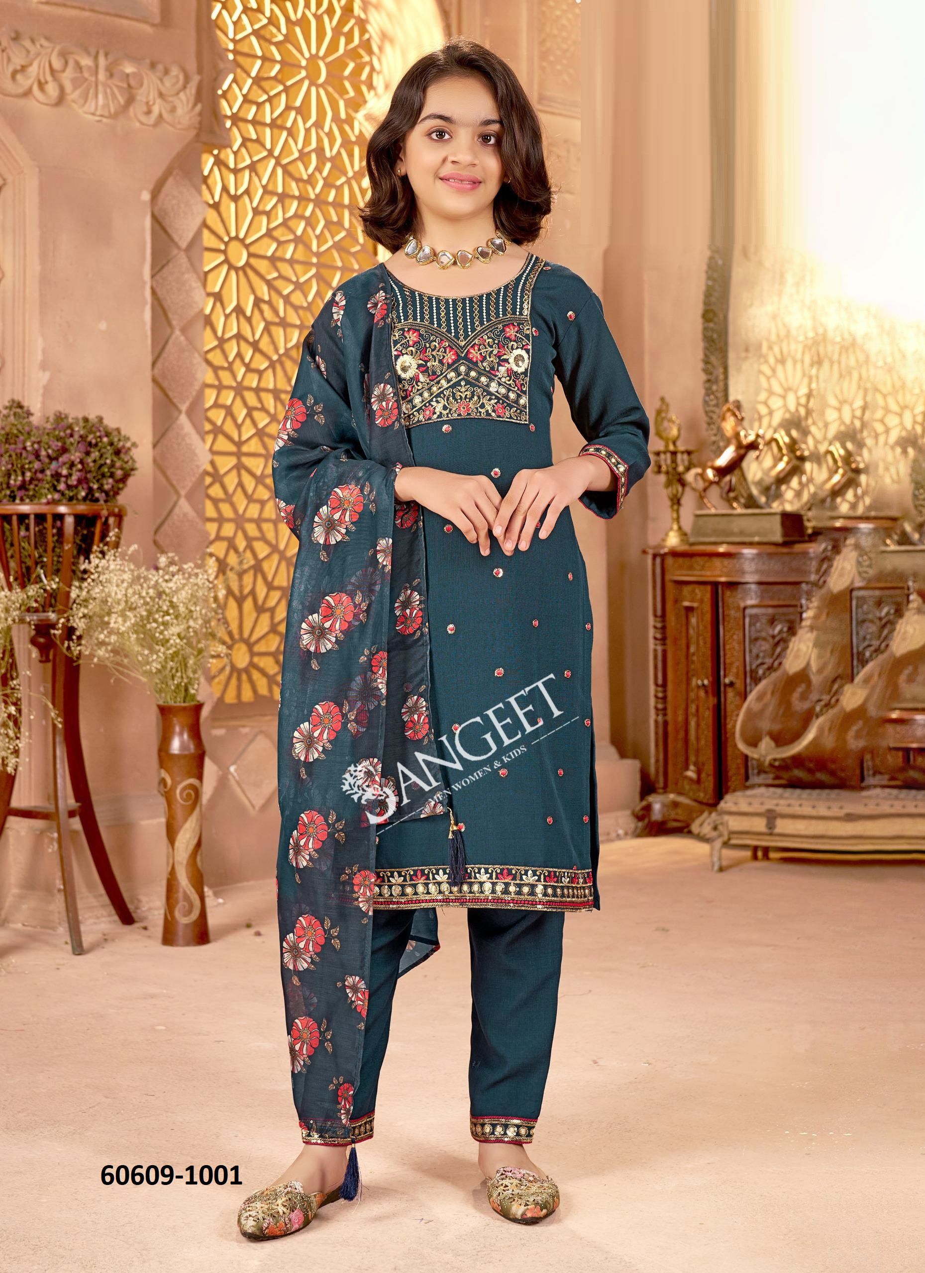 MEENAKSHI-1 - Catalog # 60609 (Set of 6 Readymade Salwar Suits) MADE IN INDIA BY SANGEET MEENAKSHI-1 - Catalog # 60609 (Set of 6 Readymade Salwar Suits) MADE IN INDIA BY SANGEET