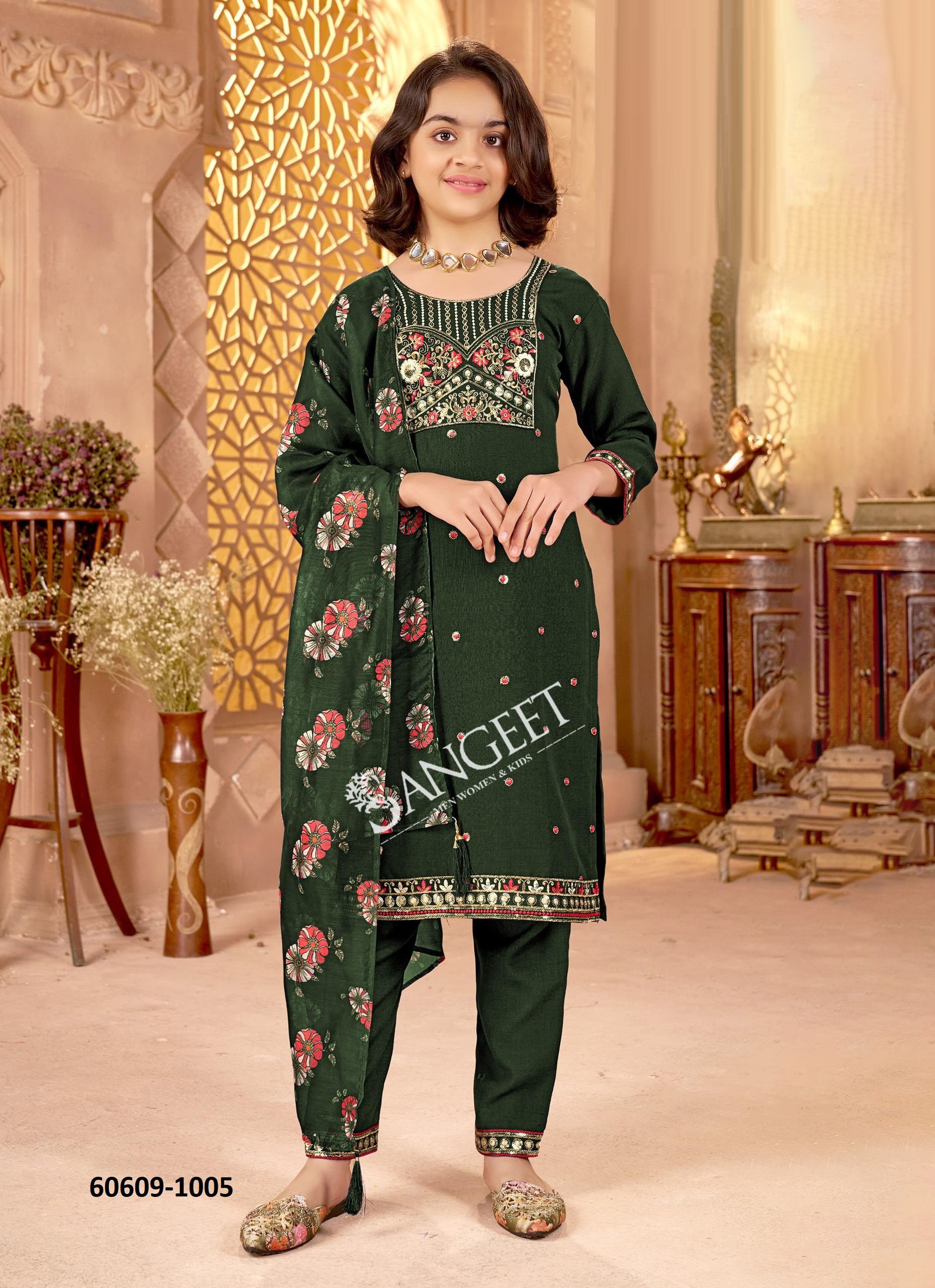 MEENAKSHI-1 - Catalog # 60609 (Set of 6 Readymade Salwar Suits) MADE IN INDIA BY SANGEET MEENAKSHI-1 - Catalog # 60609 (Set of 6 Readymade Salwar Suits) MADE IN INDIA BY SANGEET