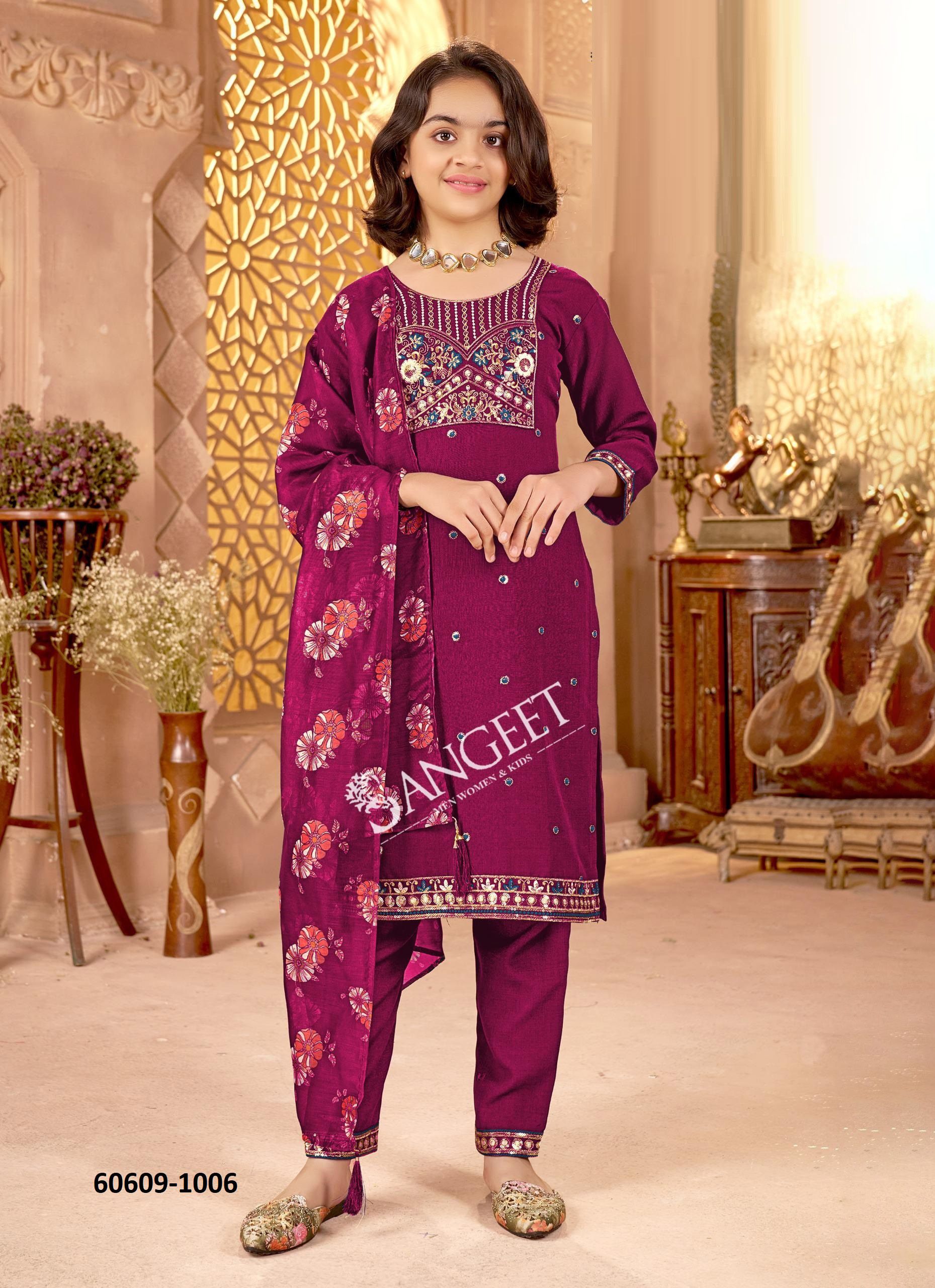 MEENAKSHI-1 - Catalog # 60609 (Set of 6 Readymade Salwar Suits) MADE IN INDIA BY SANGEET MEENAKSHI-1 - Catalog # 60609 (Set of 6 Readymade Salwar Suits) MADE IN INDIA BY SANGEET