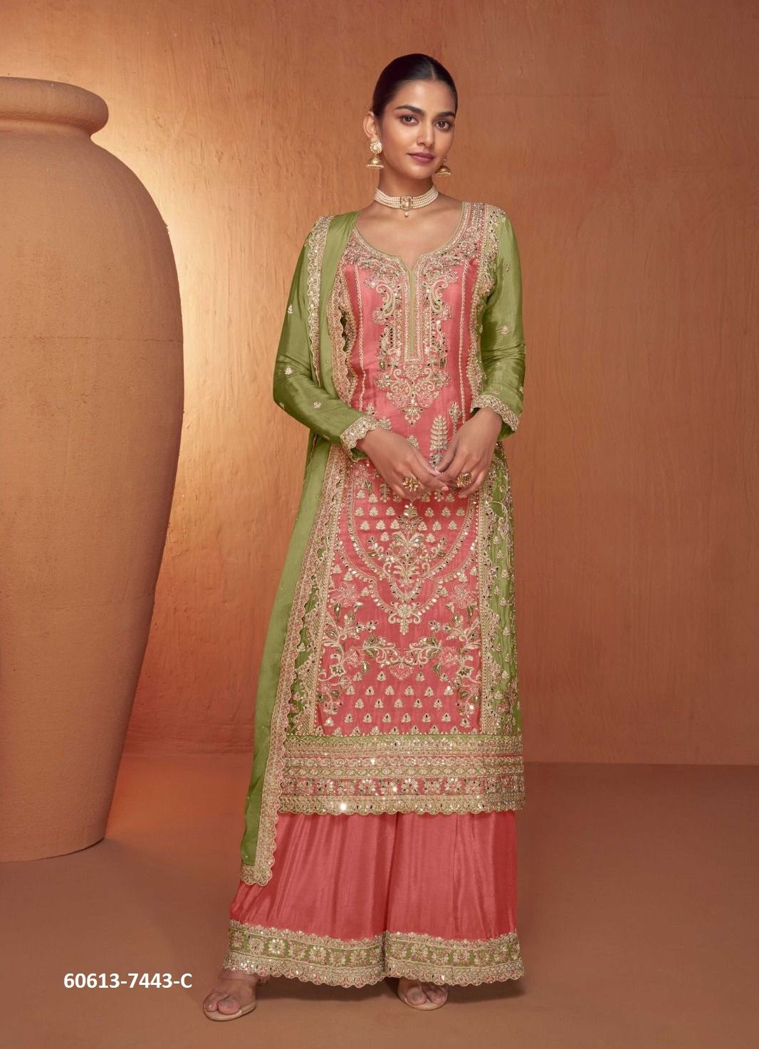 SAHELI - Catalog # 60613 (Set of 3 Readymade Salwar Suits) MADE IN INDIA BY GULKAYRA DESIGNER