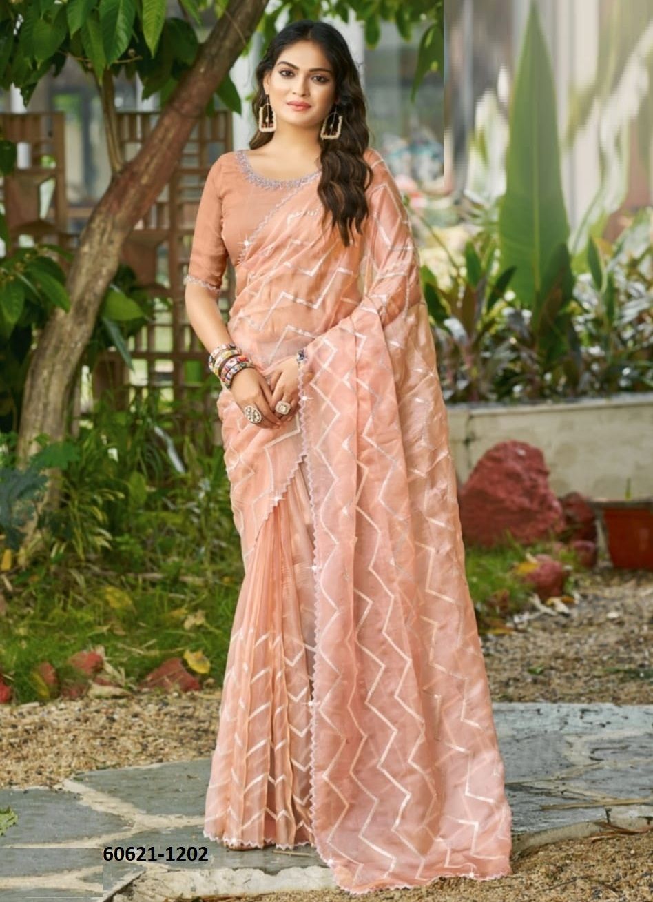 PRIMARK 12 - Catalog # 60621 (Set of 6 Sarees) MADE IN INDIA BY KASHVI CREATIONS