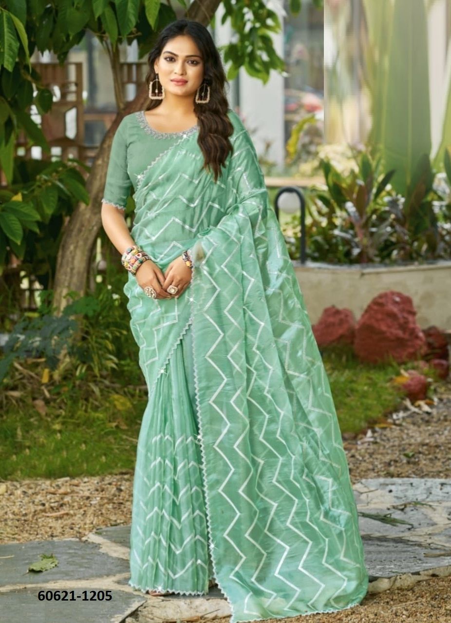 PRIMARK 12 - Catalog # 60621 (Set of 6 Sarees) MADE IN INDIA BY KASHVI CREATIONS