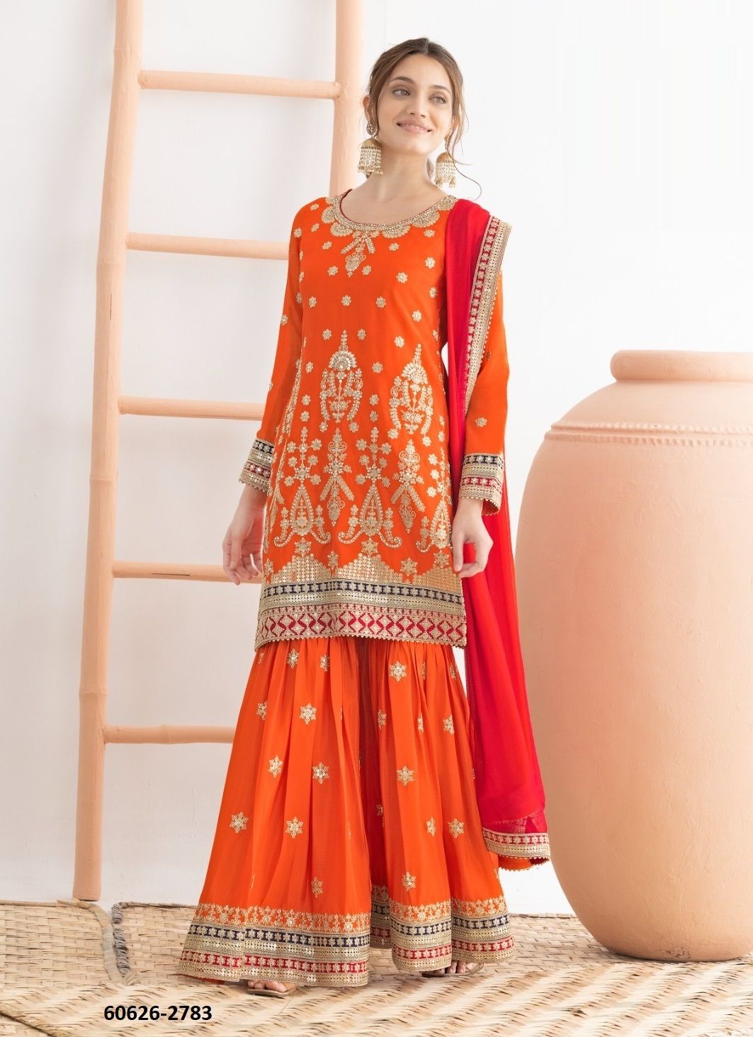 SIMROO - Catalog # 60626 (Set of 3 Readymade Salwar Suits) MADE IN INDIA BY GULZAR COUTURE