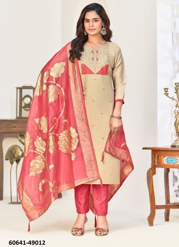 NADIA - Catalog # 60641 (Set of 12 Readymade Salwar Suits) MADE IN INDIA BY AABHARAN