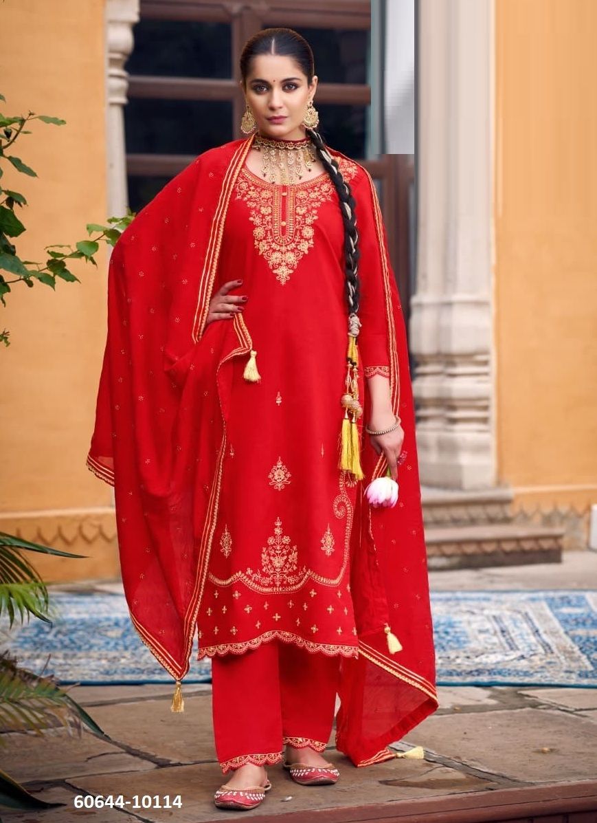 VRINDA - Catalog # 60644 (Set of 4 Readymade Salwar Suits) MADE IN INDIA BY RANGOON