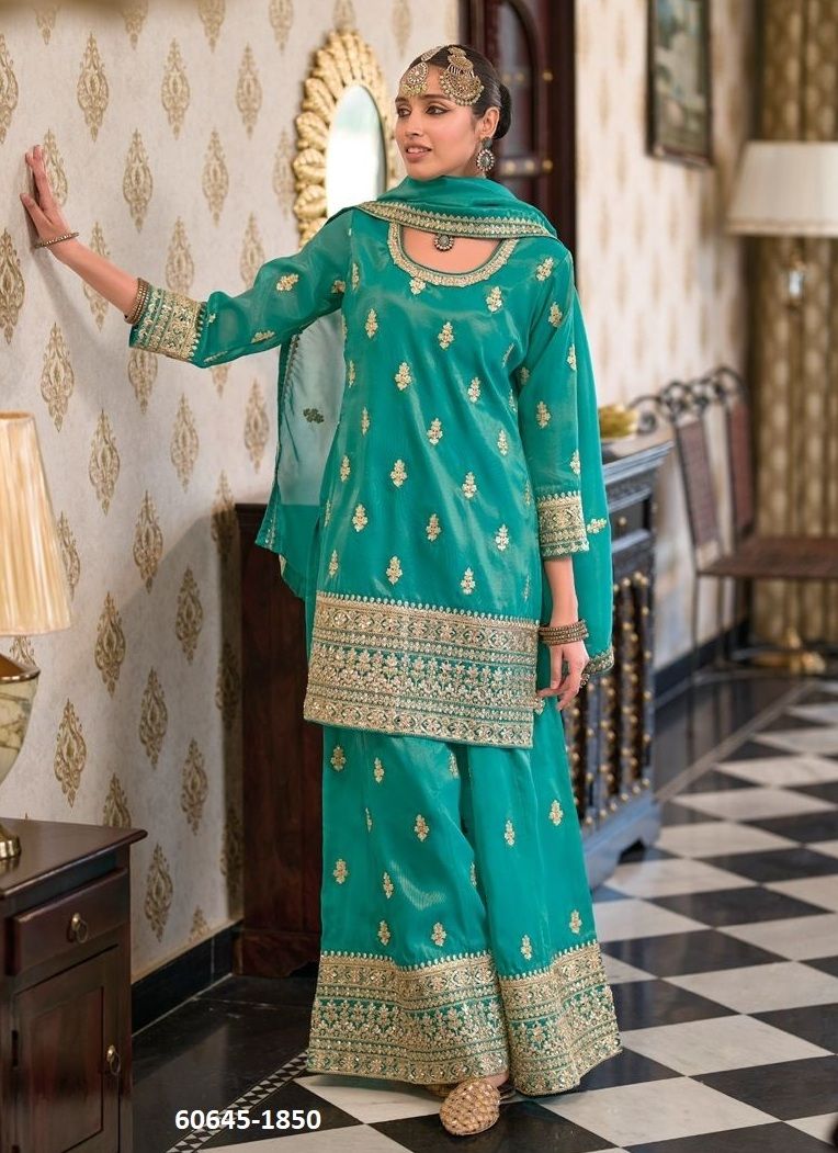 HEERAMANDI - Catalog # 60645 (Set of 3 Readymade Salwar Suits) MADE IN INDIA BY EBA LIFESTYLE
