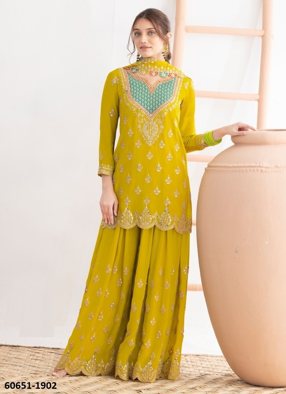 SAYONII - Catalog # 60651 (Set of 3 Readymade Salwar Suits) MADE IN INDIA BY GULZAR COUTURE