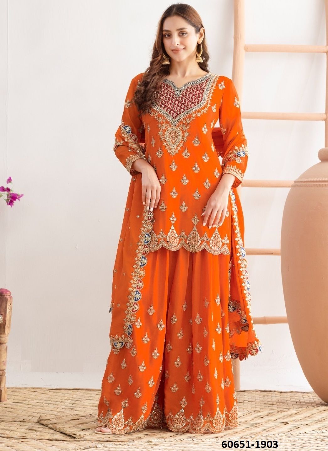 SAYONII - Catalog # 60651 (Set of 3 Readymade Salwar Suits) MADE IN INDIA BY GULZAR COUTURE