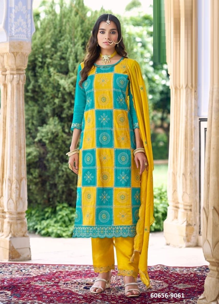 ALBELI 2 - Catalog # 60656 (Set of 4 Readymade Salwar Suits) MADE IN INDIA BY RANGOON ALBELI 2 - Catalog # 60656 (Set of 4 Readymade Salwar Suits) MADE IN INDIA BY RANGOON