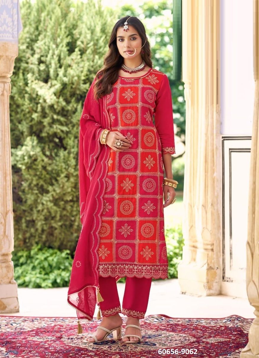 ALBELI 2 - Catalog # 60656 (Set of 4 Readymade Salwar Suits) MADE IN INDIA BY RANGOON ALBELI 2 - Catalog # 60656 (Set of 4 Readymade Salwar Suits) MADE IN INDIA BY RANGOON