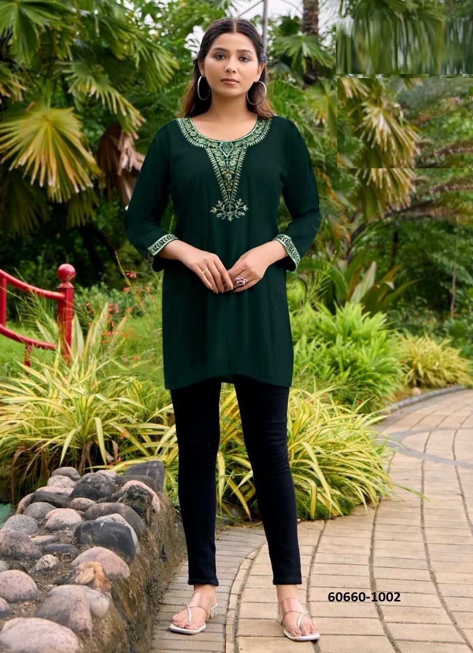BUBBLY 15 - Catalog # 60660 (Set of 9 Readymade Women's Kurtis / Tops) MADE IN INDIA BY TIPS & TOPS BUBBLY 15 - Catalog # 60660 (Set of 9 Readymade Women's Kurtis / Tops) MADE IN INDIA BY TIPS & TOPS