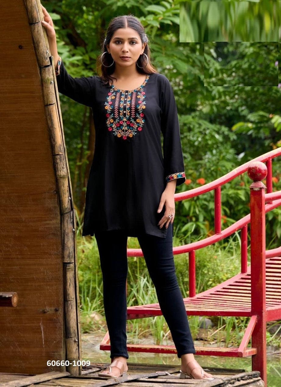 BUBBLY 15 - Catalog # 60660 (Set of 9 Readymade Women's Kurtis / Tops) MADE IN INDIA BY TIPS & TOPS BUBBLY 15 - Catalog # 60660 (Set of 9 Readymade Women's Kurtis / Tops) MADE IN INDIA BY TIPS & TOPS