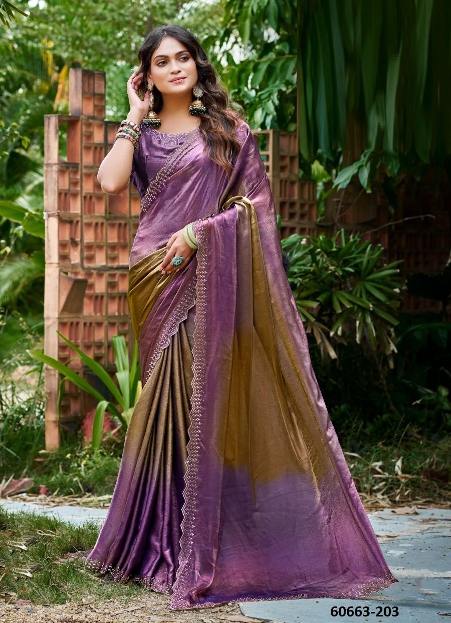 OLIVE 2 - Catalog # 60663 (Set of 6 Sarees) MADE IN INDIA BY L T FASHION