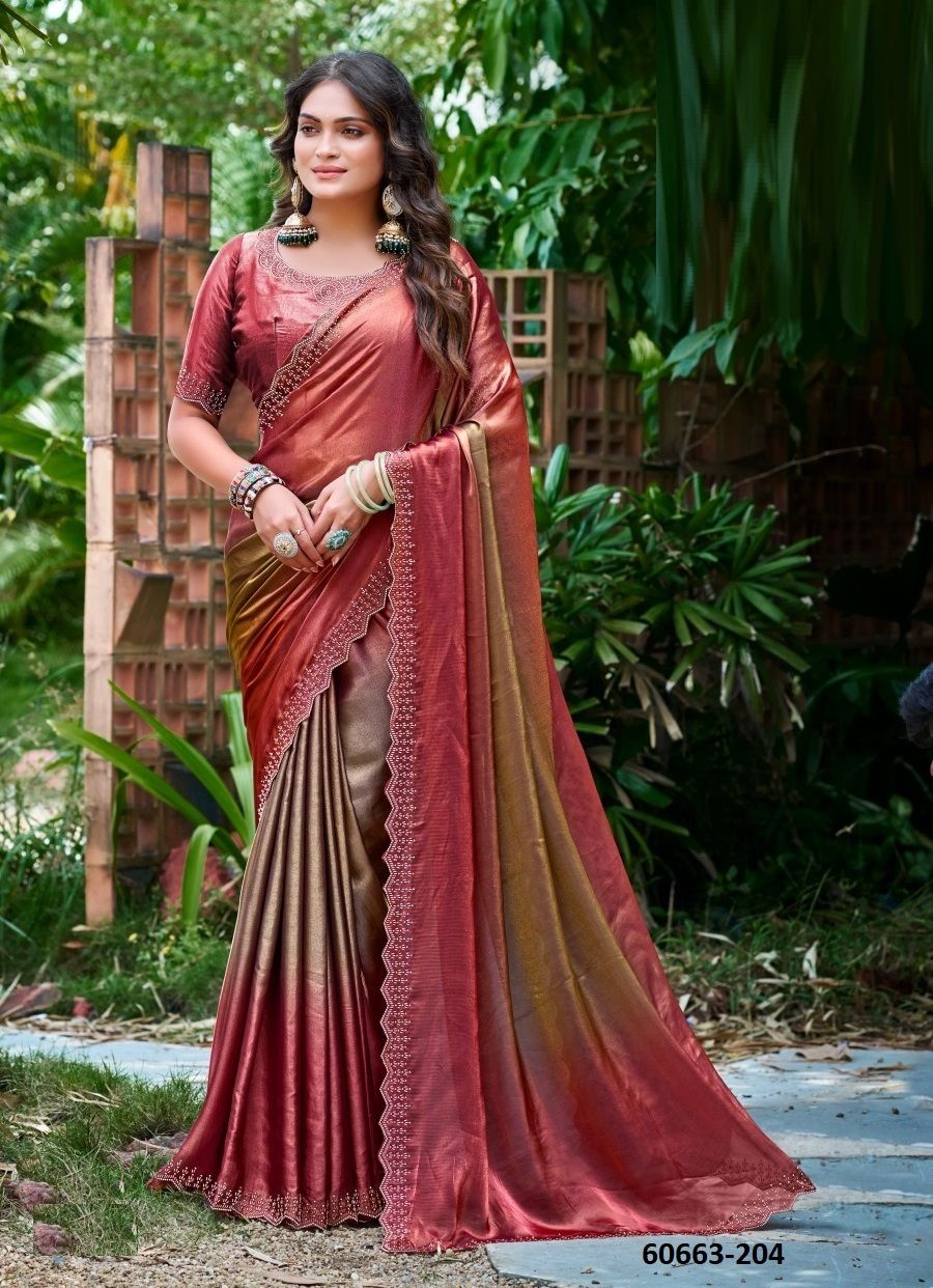 OLIVE 2 - Catalog # 60663 (Set of 6 Sarees) MADE IN INDIA BY L T FASHION