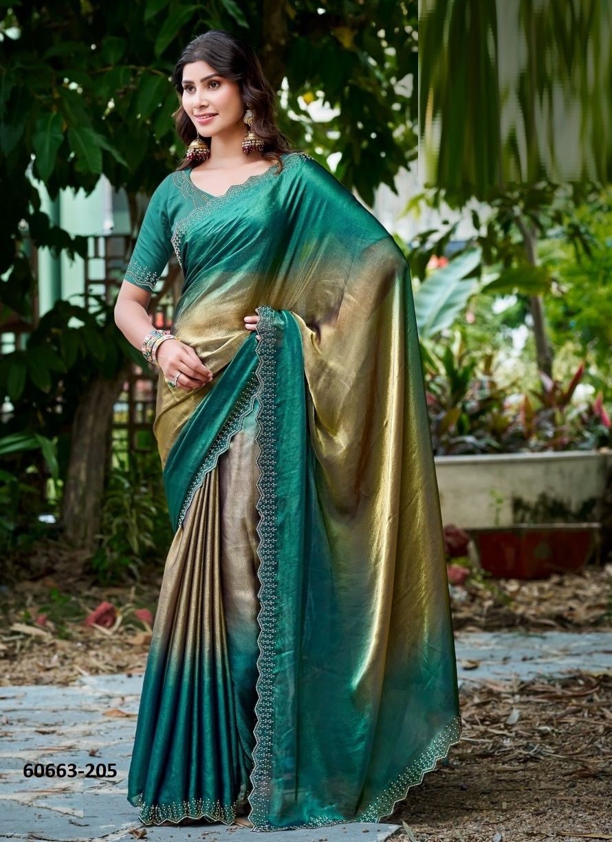 OLIVE 2 - Catalog # 60663 (Set of 6 Sarees) MADE IN INDIA BY L T FASHION