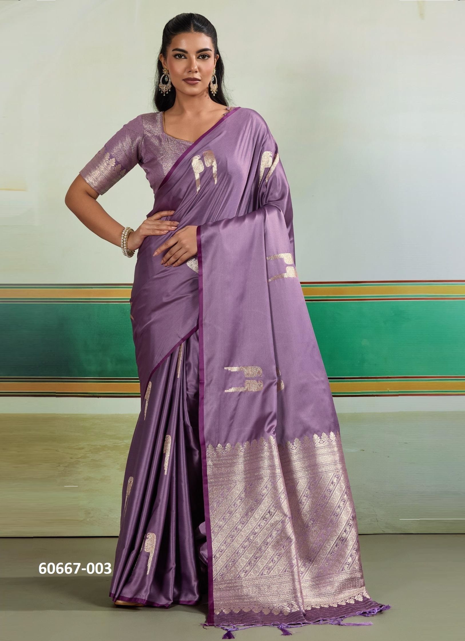 KANTHKALA RETRO DUSTY - Catalog # 60667 (Set of 5 Sarees) MADE IN INDIA BY RAJTEX FABRICS
