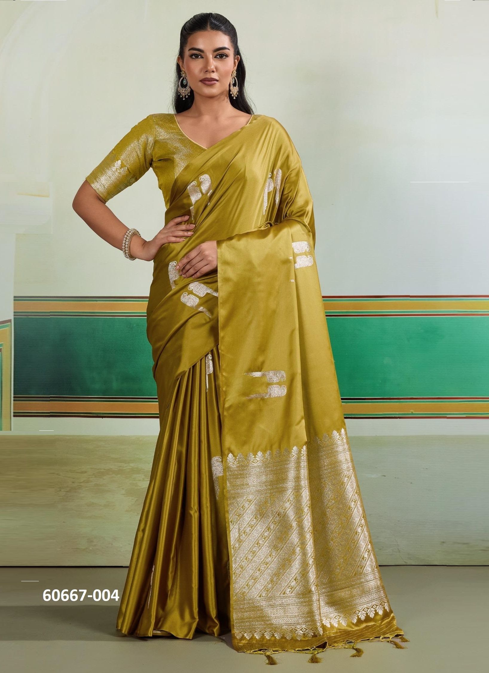 KANTHKALA RETRO DUSTY - Catalog # 60667 (Set of 5 Sarees) MADE IN INDIA BY RAJTEX FABRICS