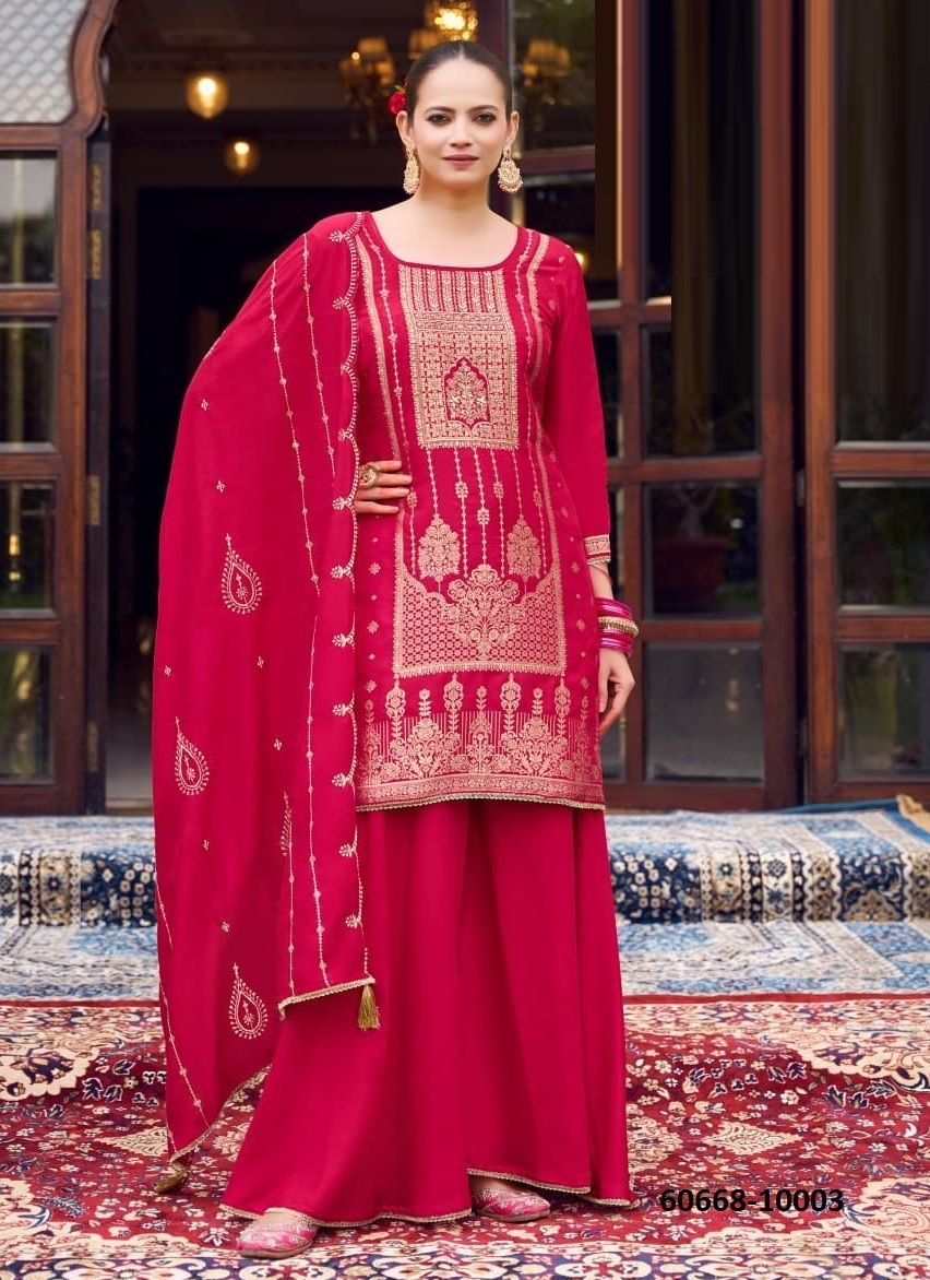 DARPAN - Catalog # 60668 (Set of 4 Readymade Salwar Suits) MADE IN INDIA BY RANGOON
