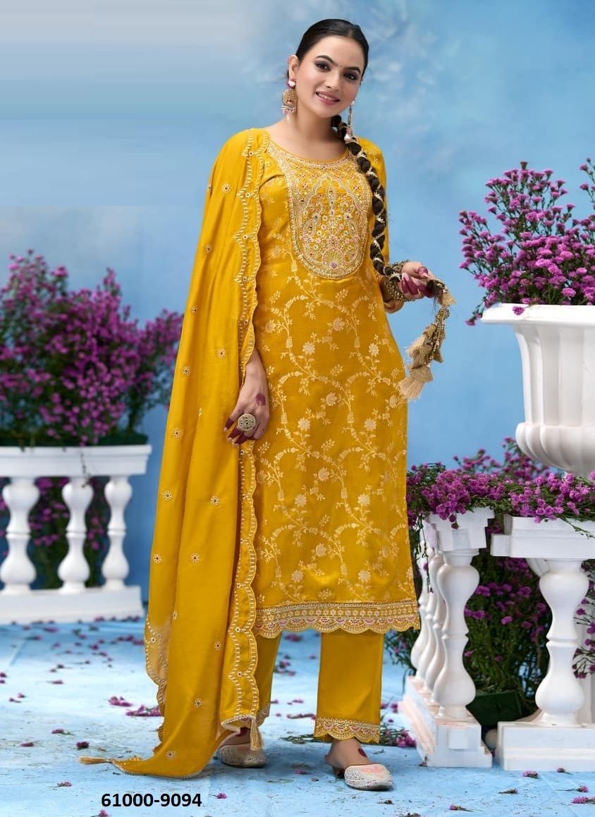 SOUMYA - Catalog # 61000 (Set of 4 Readymade Salwar Suits) MADE IN INDIA BY RANGOON
