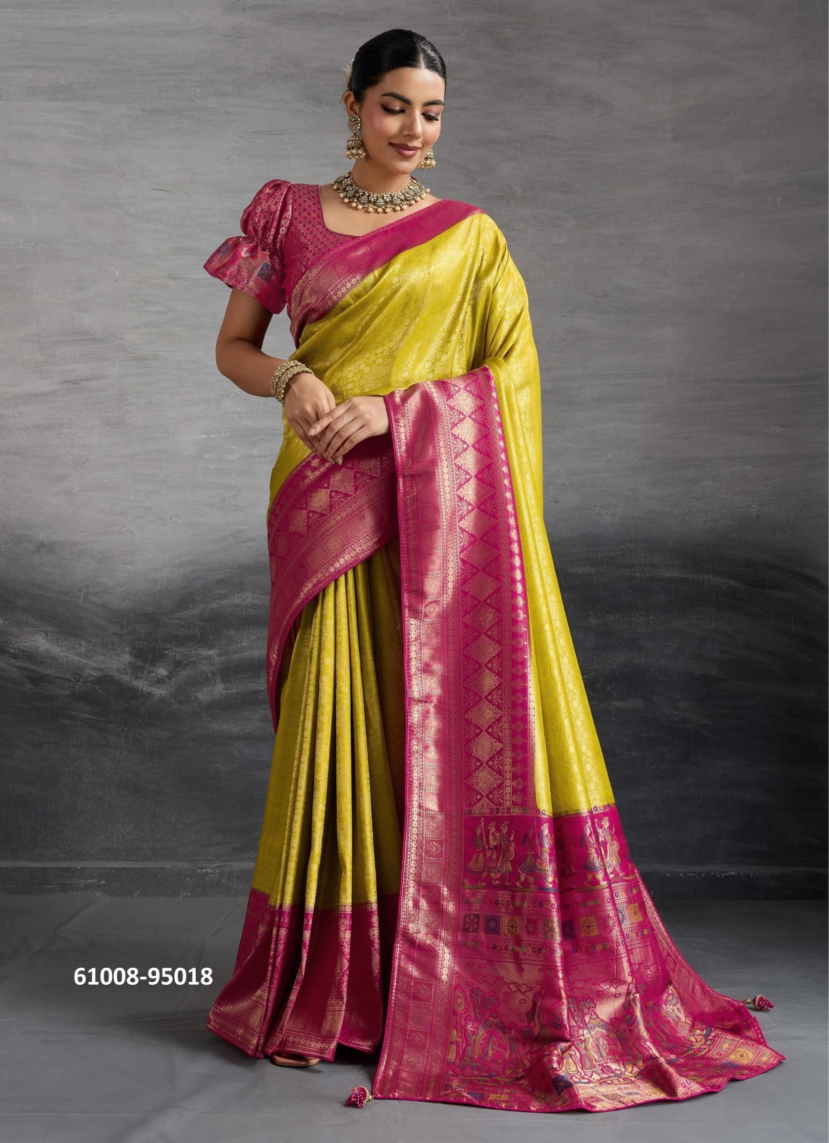 KOVILYA 5 - Catalog # 61008 (Set of 4 Sarees) MADE IN INDIA BY S-ETHNIC LIFESTYLE KOVILYA 5 - Catalog # 61008 (Set of 4 Sarees) MADE IN INDIA BY S-ETHNIC LIFESTYLE