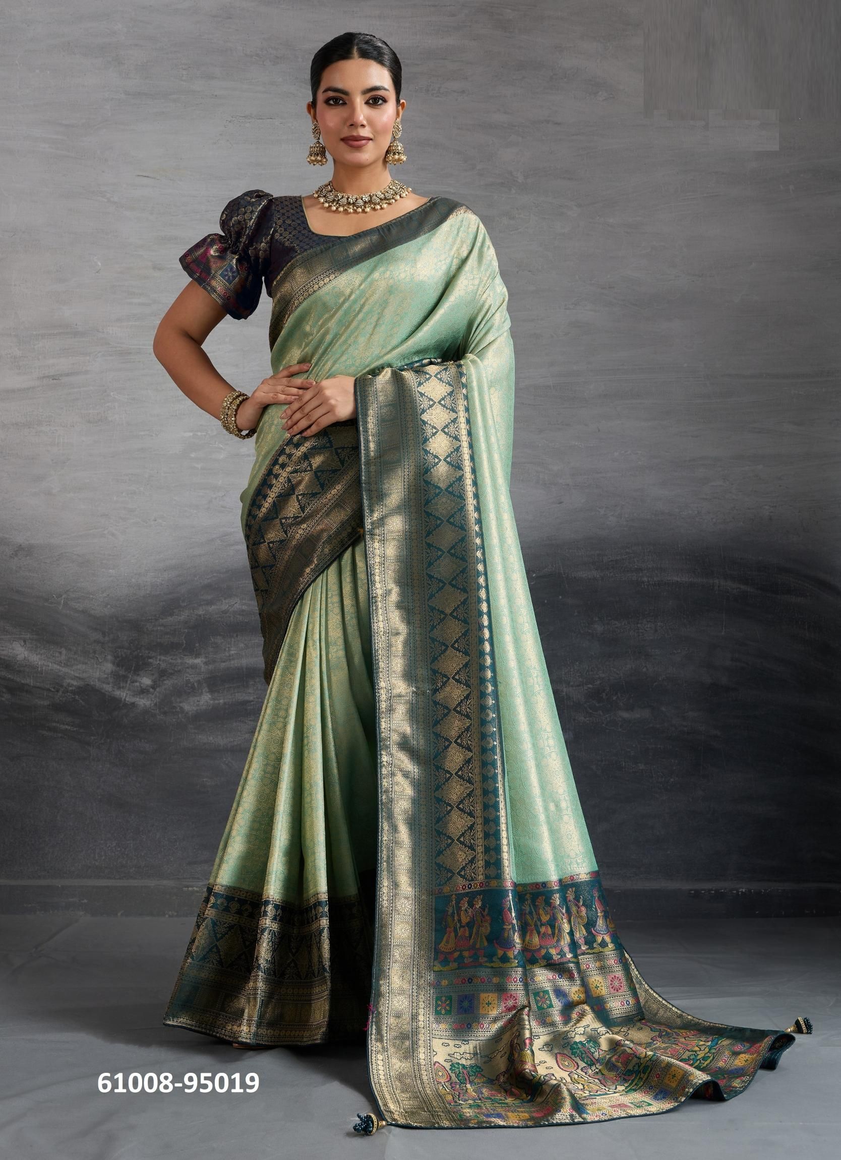 KOVILYA 5 - Catalog # 61008 (Set of 4 Sarees) MADE IN INDIA BY S-ETHNIC LIFESTYLE KOVILYA 5 - Catalog # 61008 (Set of 4 Sarees) MADE IN INDIA BY S-ETHNIC LIFESTYLE