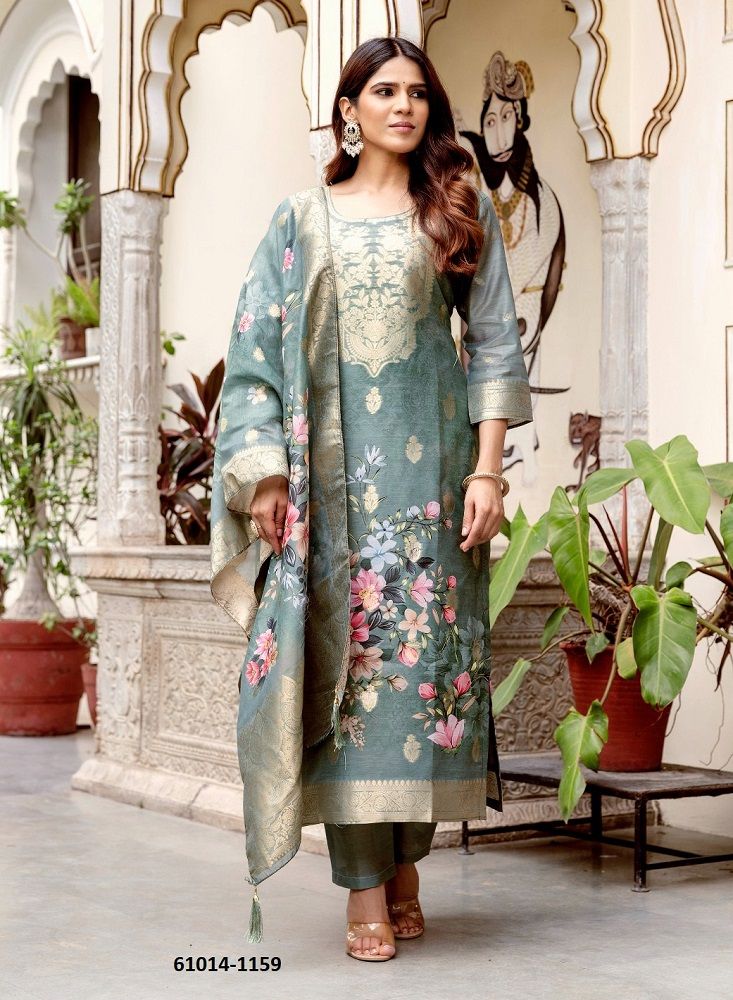 NAVYA - Catalog # 61014 (Set of 3 Readymade Salwar Suits) MADE IN INDIA BY JAGRAASA