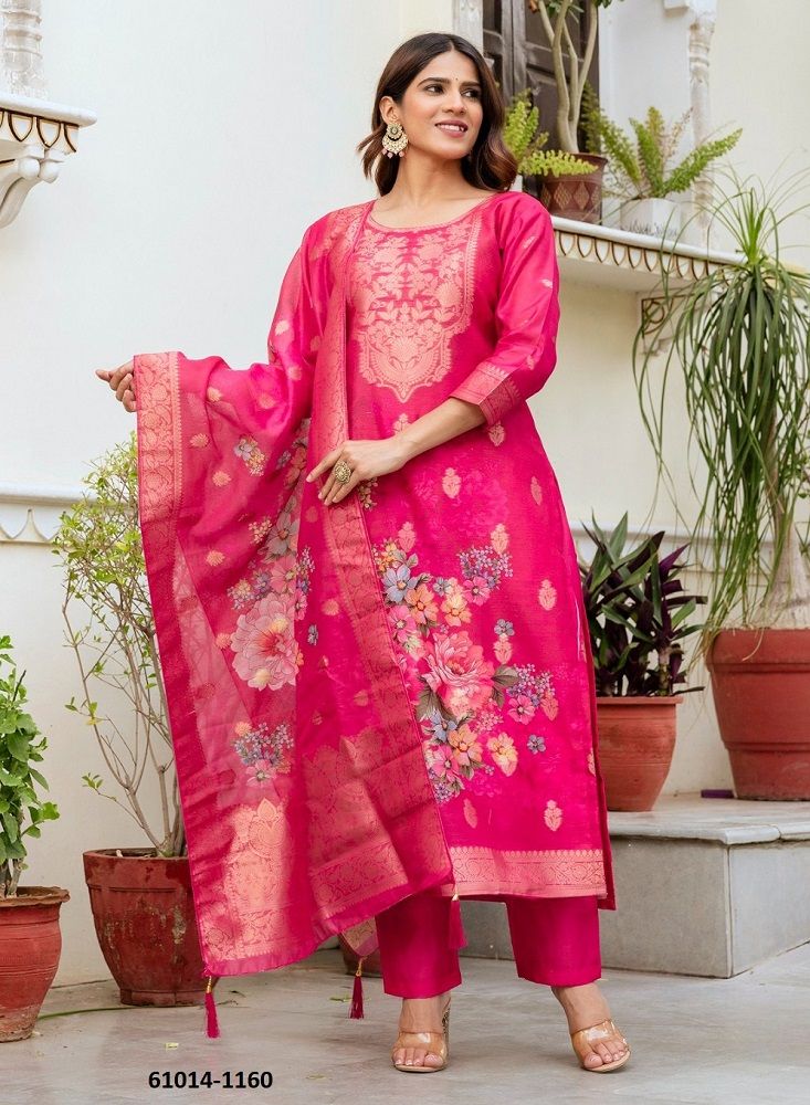 NAVYA - Catalog # 61014 (Set of 3 Readymade Salwar Suits) MADE IN INDIA BY JAGRAASA