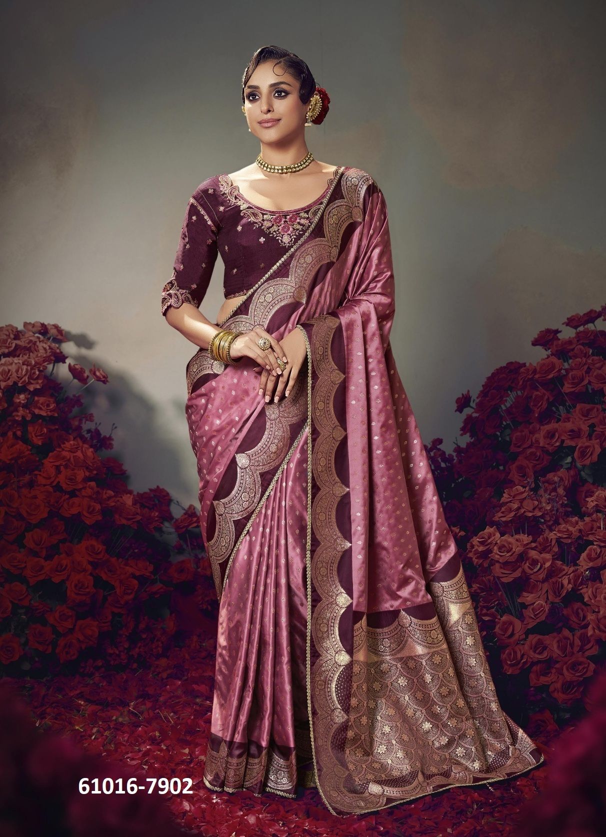 KESHVA - Catalog # 61016 (Set of 10 Sarees) MADE IN INDIA BY KIRA FASHIONS