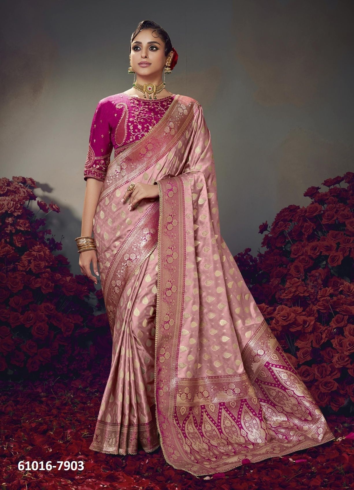 KESHVA - Catalog # 61016 (Set of 10 Sarees) MADE IN INDIA BY KIRA FASHIONS