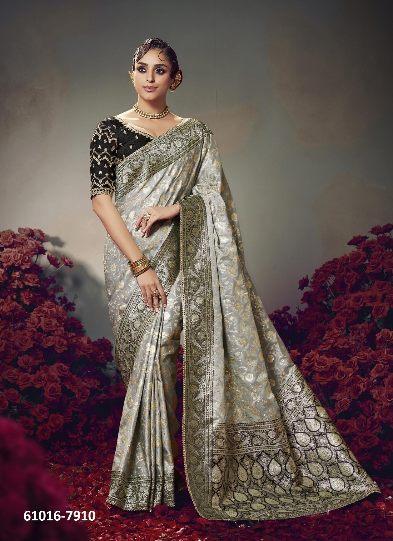 KESHVA - Catalog # 61016 (Set of 10 Sarees) MADE IN INDIA BY KIRA FASHIONS