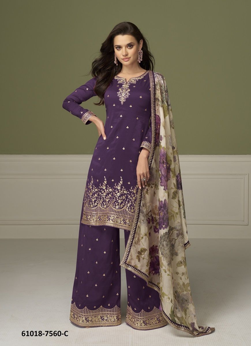 GULNAAZ - Catalog # 61018 (Set of 3 Readymade Salwar Suits) MADE IN INDIA BY SAYURI DESIGNER
