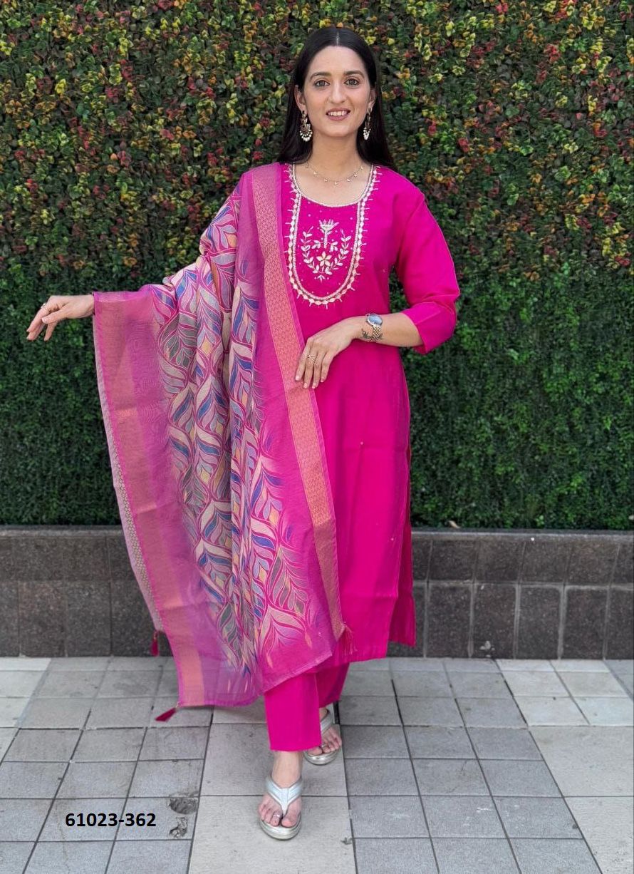 SERIES 361-382 - Catalog # 61023 (Set of 12 Readymade Salwar Suits) MADE IN INDIA BY JAGRAASA SERIES 361-382 - Catalog # 61023 (Set of 12 Readymade Salwar Suits) MADE IN INDIA BY JAGRAASA
