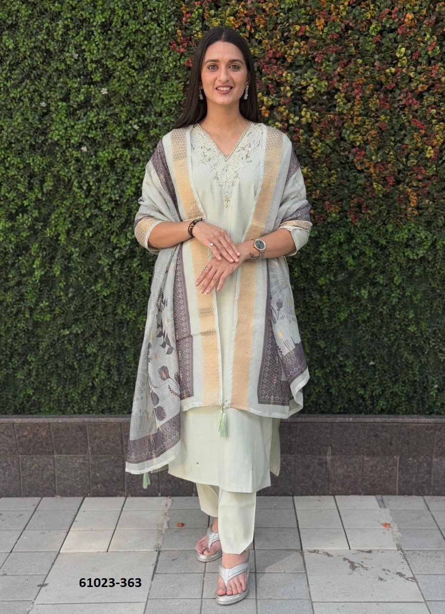 SERIES 361-382 - Catalog # 61023 (Set of 12 Readymade Salwar Suits) MADE IN INDIA BY JAGRAASA SERIES 361-382 - Catalog # 61023 (Set of 12 Readymade Salwar Suits) MADE IN INDIA BY JAGRAASA