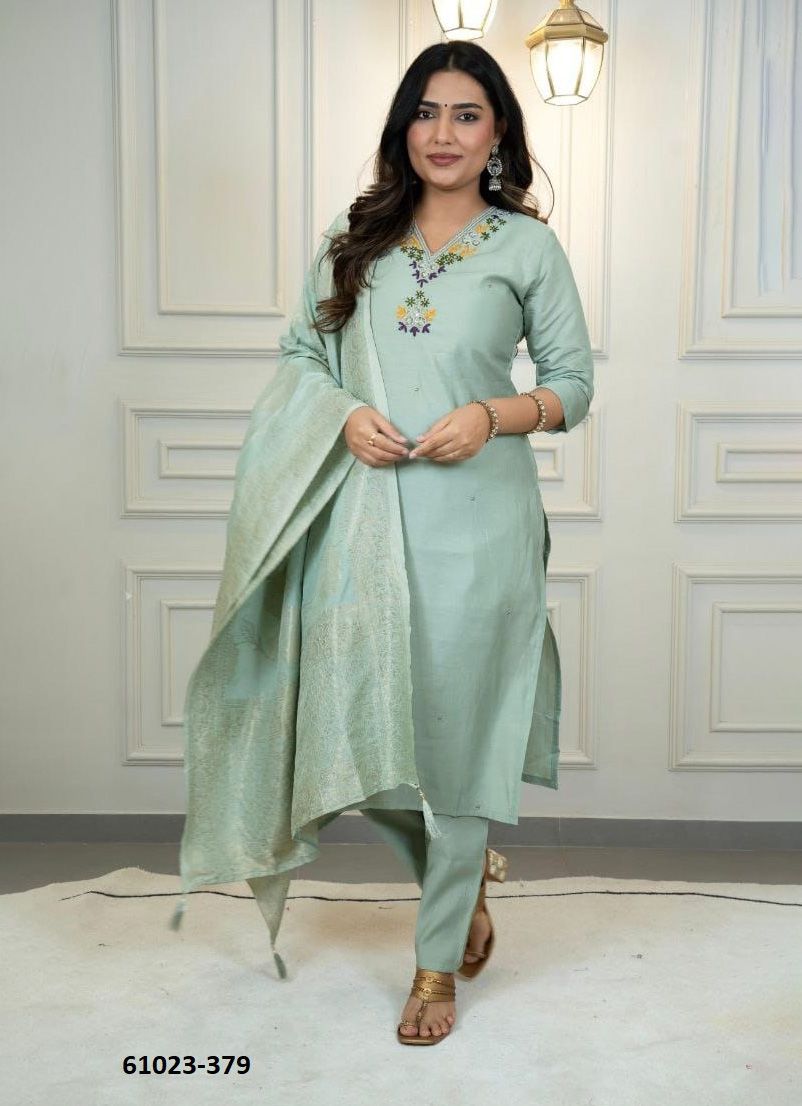 SERIES 361-382 - Catalog # 61023 (Set of 12 Readymade Salwar Suits) MADE IN INDIA BY JAGRAASA SERIES 361-382 - Catalog # 61023 (Set of 12 Readymade Salwar Suits) MADE IN INDIA BY JAGRAASA